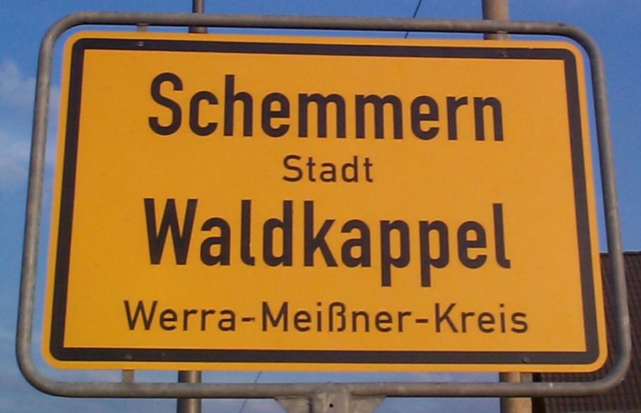 Ortschild Schemmern